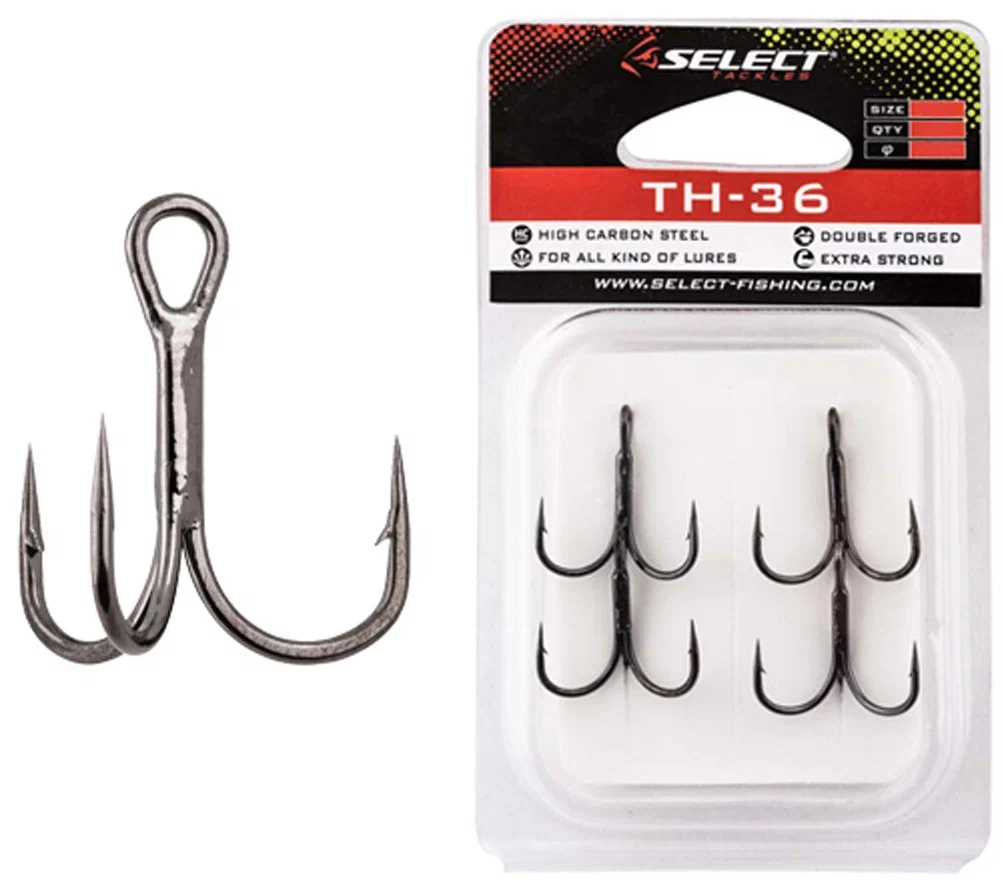 фото Крючки select тройные treble hook th-36 #10 (6шт в упаковке)