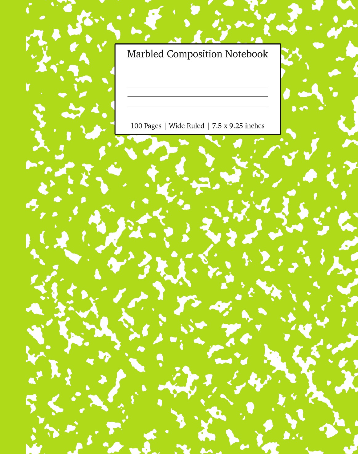 

Marbled Composition Notebook