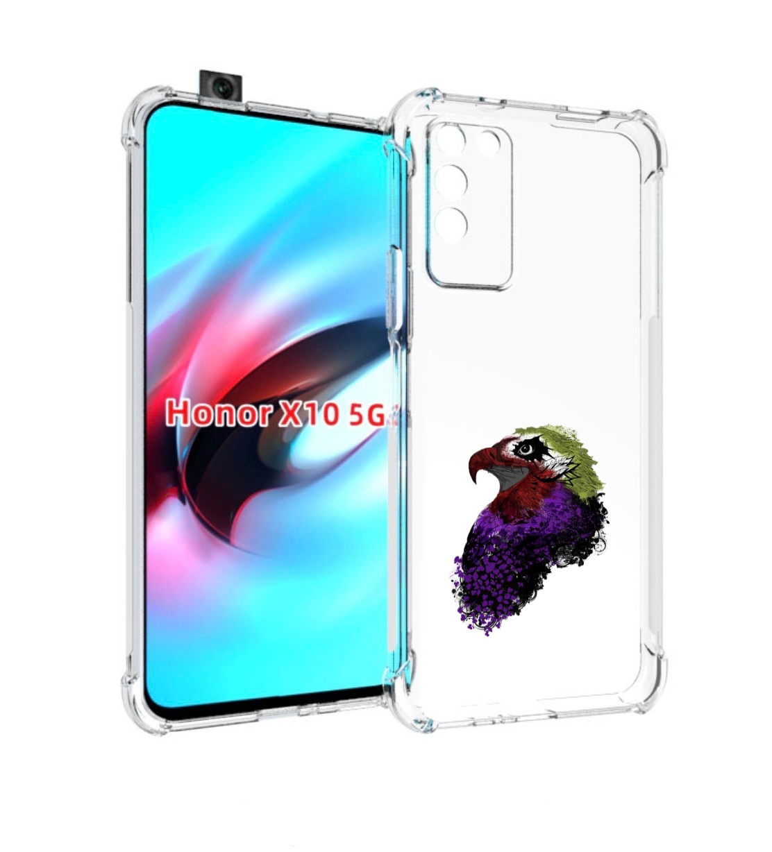 

Чехол MyPads Орел для Honor X10, Прозрачный, Tocco