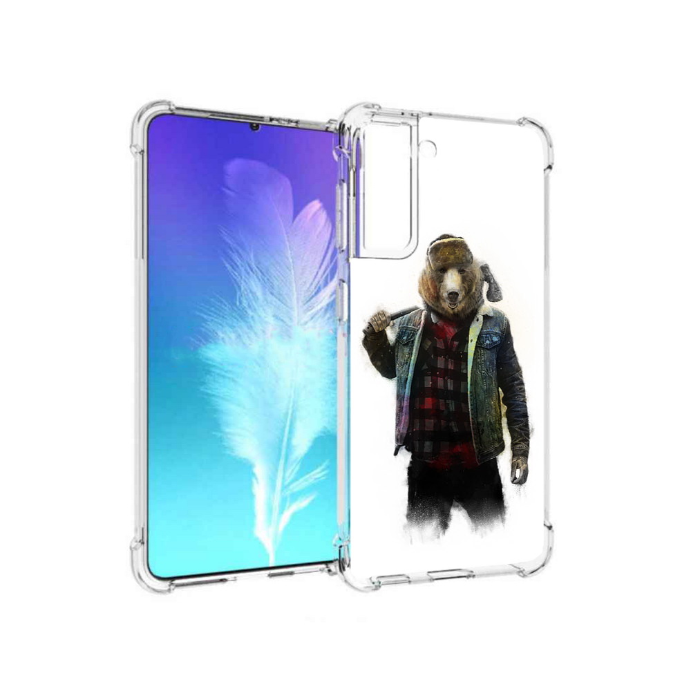 Чехол MyPads Tocco для Samsung Galaxy S21 медведь с топором (PT157088.510.469)