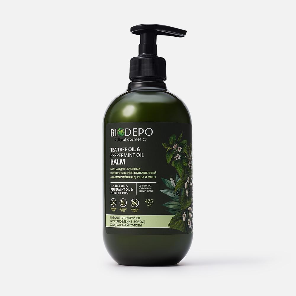 Бальзам Biodepo питательный для волос с  маслами чайного дерева и мяты 475мл