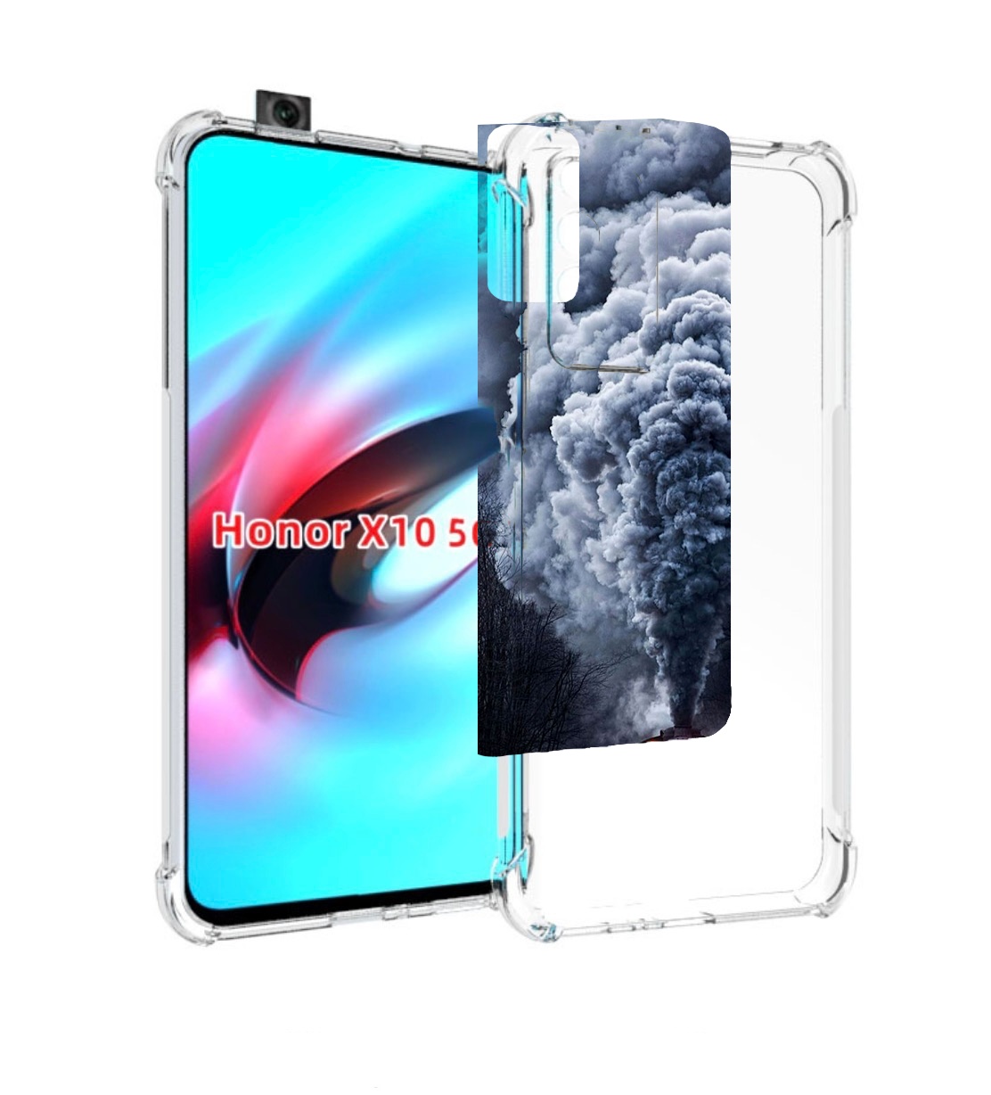 

Чехол MyPads Паровоз для Honor X10, Прозрачный, Tocco