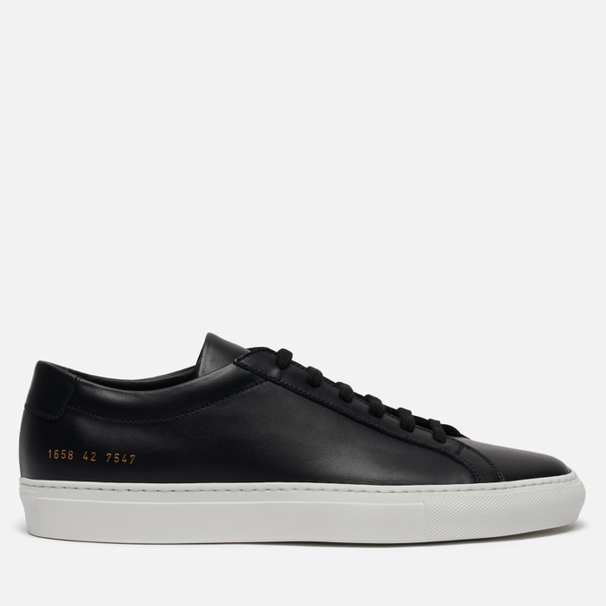 фото Кеды мужские common projects achilles low white sole черные 43 eu