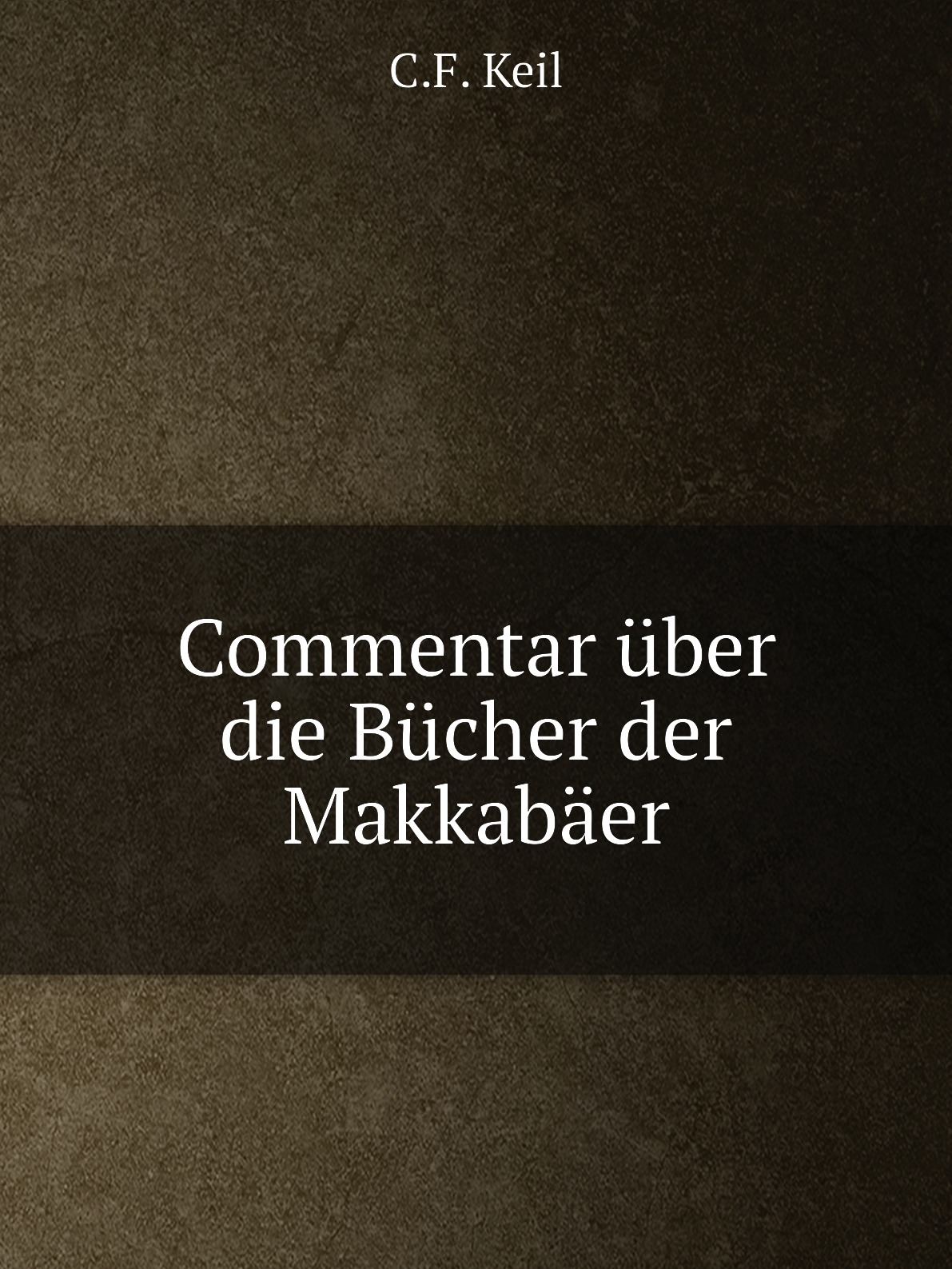 

Commentar uber die Bucher der Makkabaer