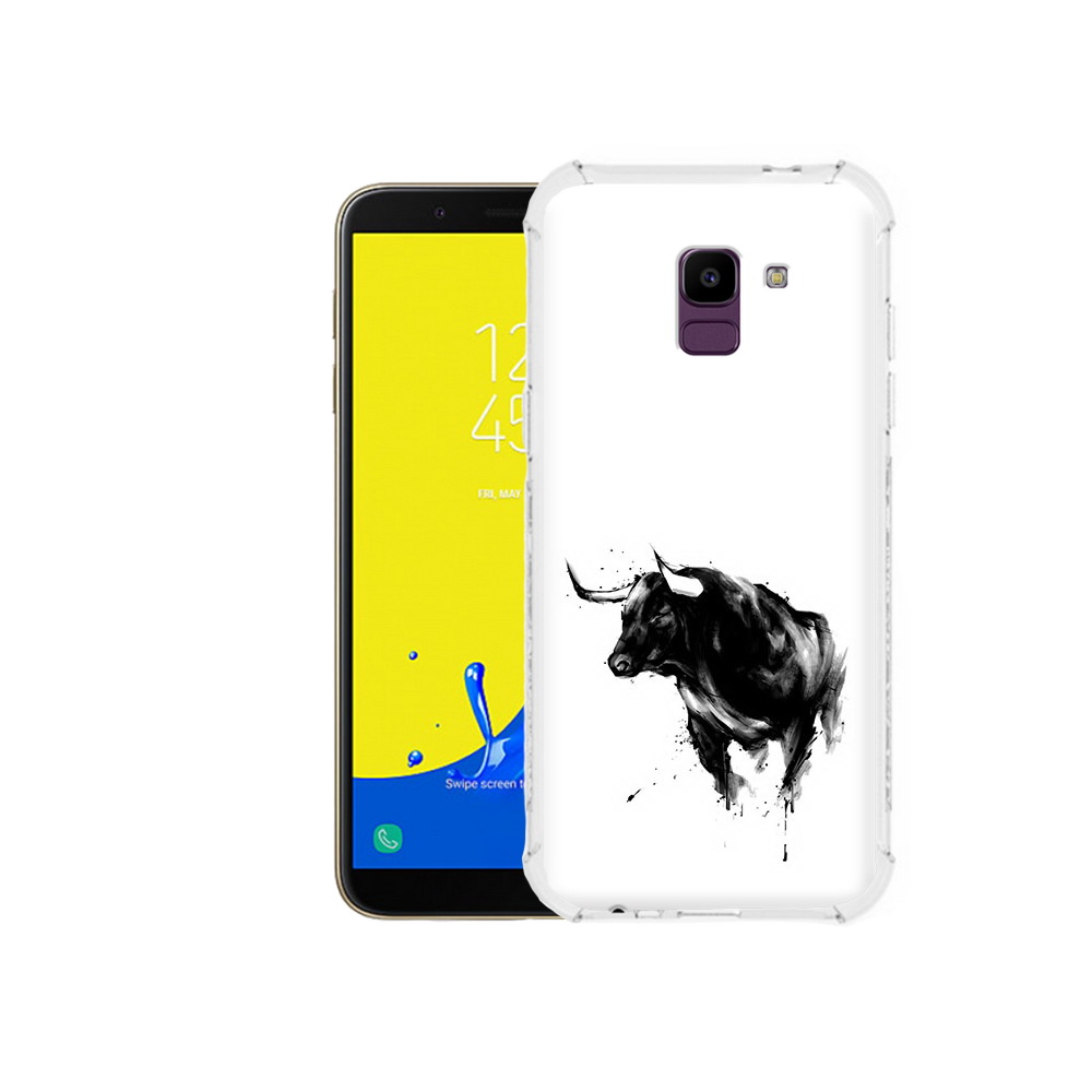 

Чехол MyPads Tocco для Samsung Galaxy J6 (2018) бык, Прозрачный, Tocco