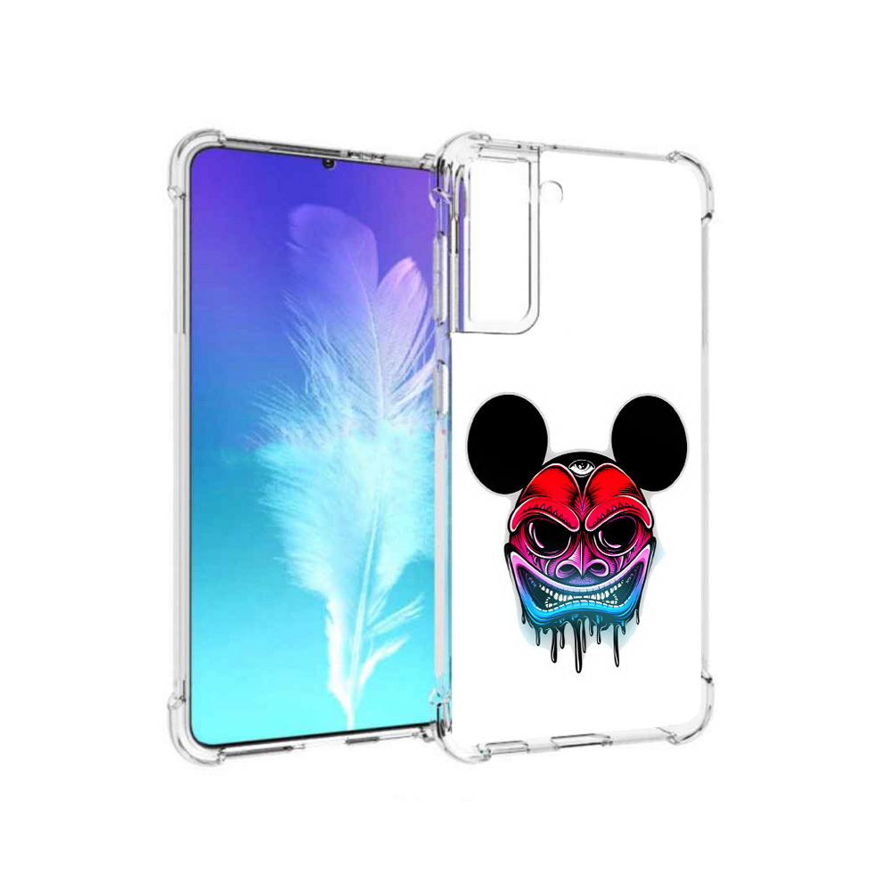 

Чехол MyPads Tocco для Samsung Galaxy S21 микки в маске (PT157088.510.473), Прозрачный, Tocco