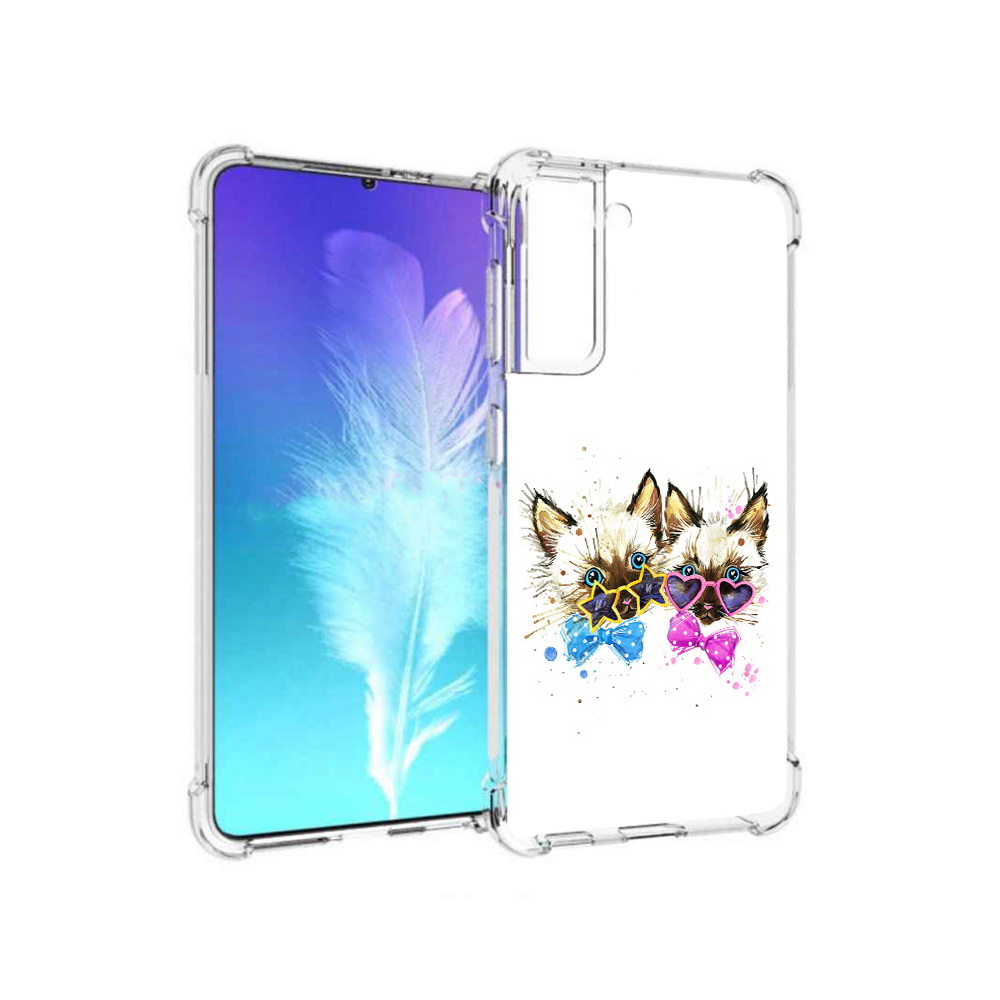 

Чехол MyPads Tocco для Samsung Galaxy S21 милые котята (PT157088.510.474), Прозрачный, Tocco
