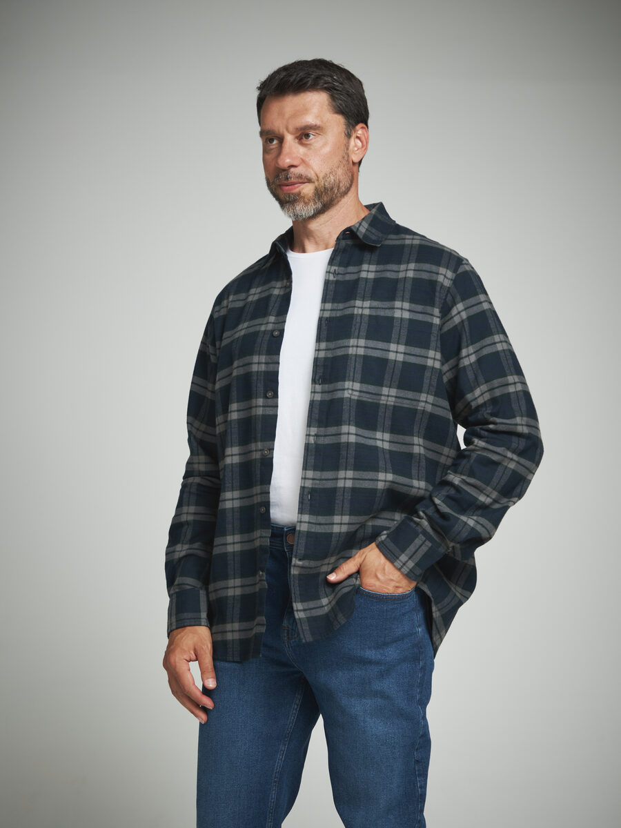 

Рубашка мужская Velocity I-RLC72 синяя 2XL, Синий, I-RLC72