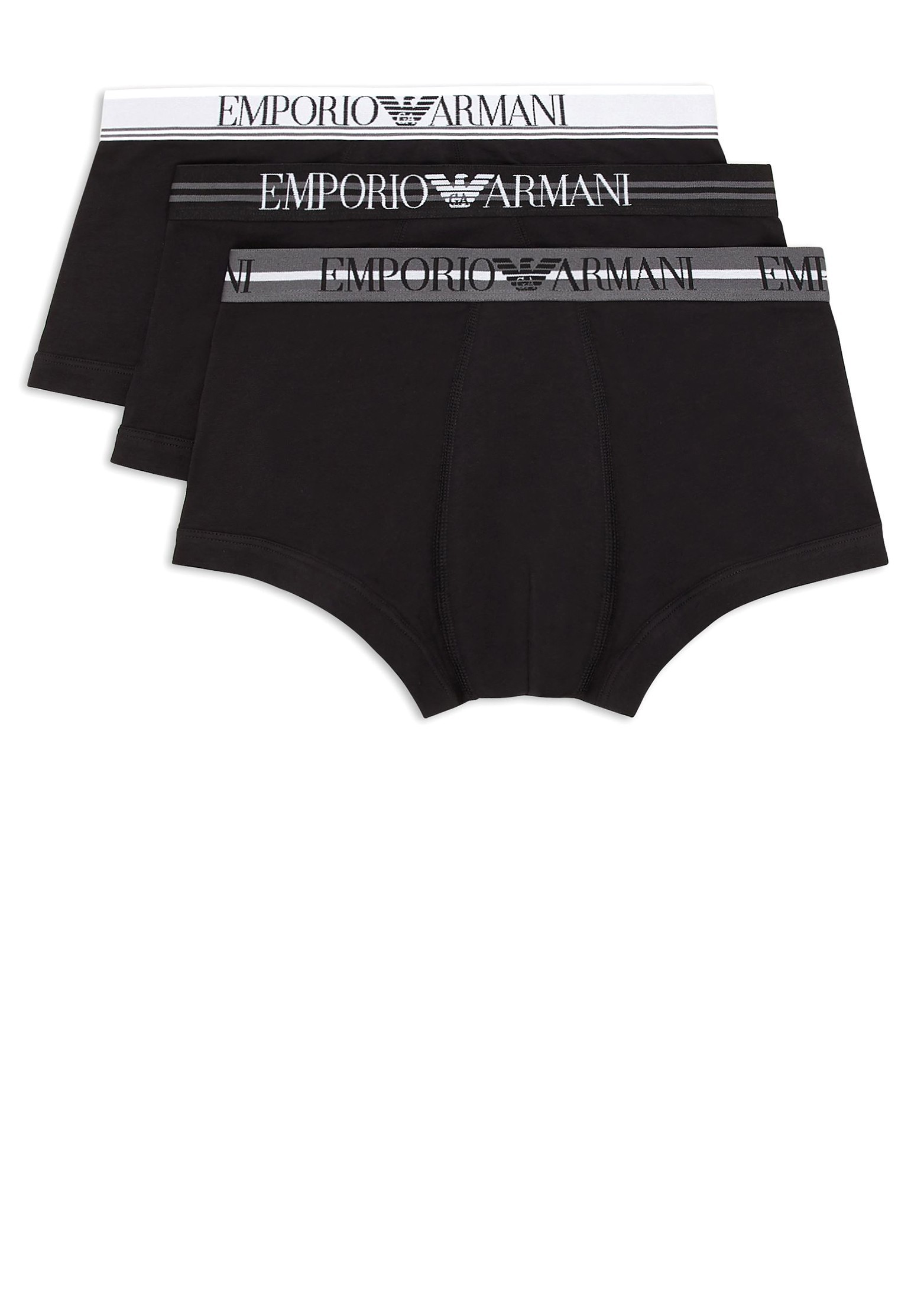 

Комплект трусов мужских Emporio Armani 126752 черных 2XL, 126752