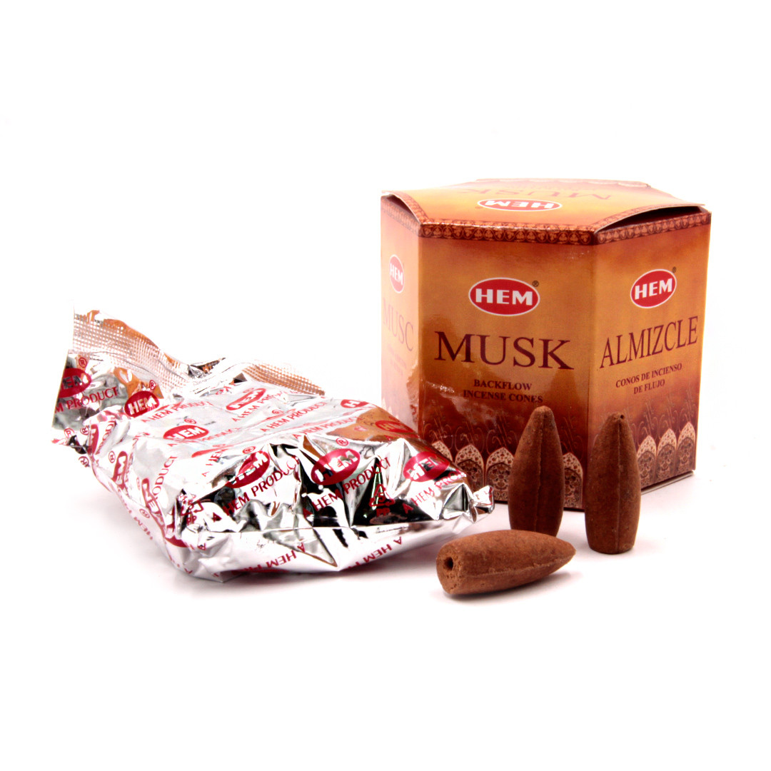 

Благовония пуля Back Flow K-HEM-04 Musk Муск стелющийся дым конусы НЕМ Индия