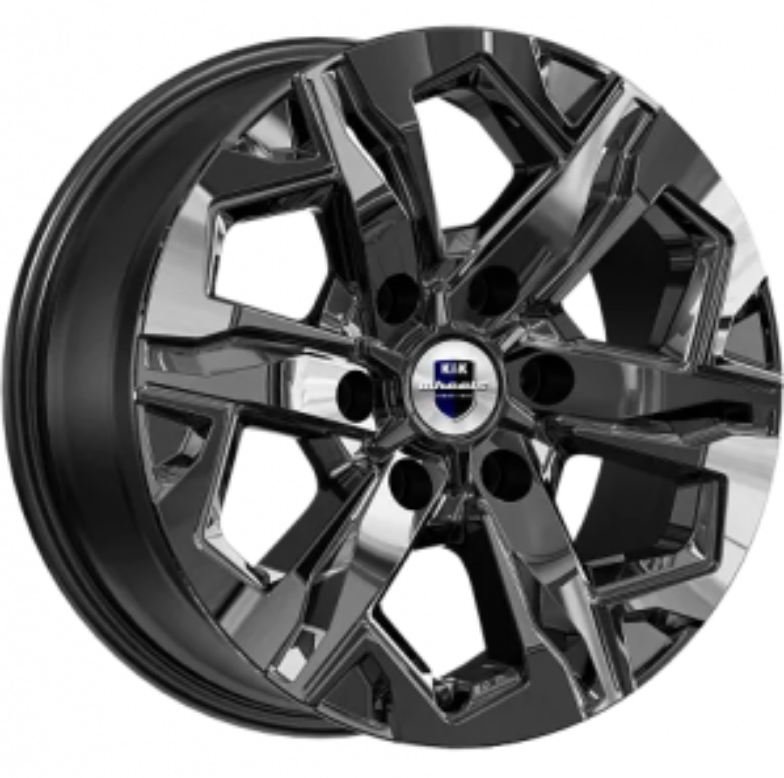 

Диск КиК Тейт 17 / 7.5J PCD 6x139.70 ET 30.00 ЦО 106.10 / Темно - серый глянцевый, Тейт