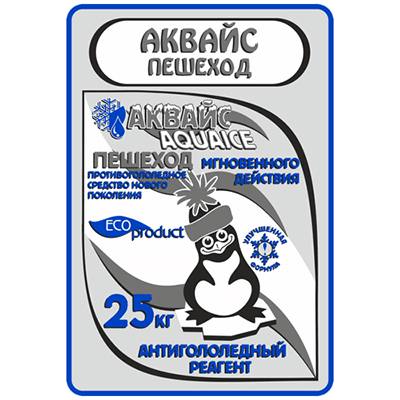 фото Реагент антигололедный до -25 с° 25кг пешеход "аквайс" 1/1