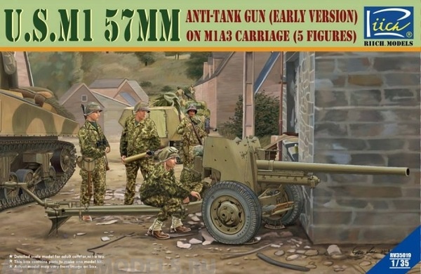 

RV35019 Американская 57-мм противотанковая пушка M1 на лафете M1A3 ранняя версия