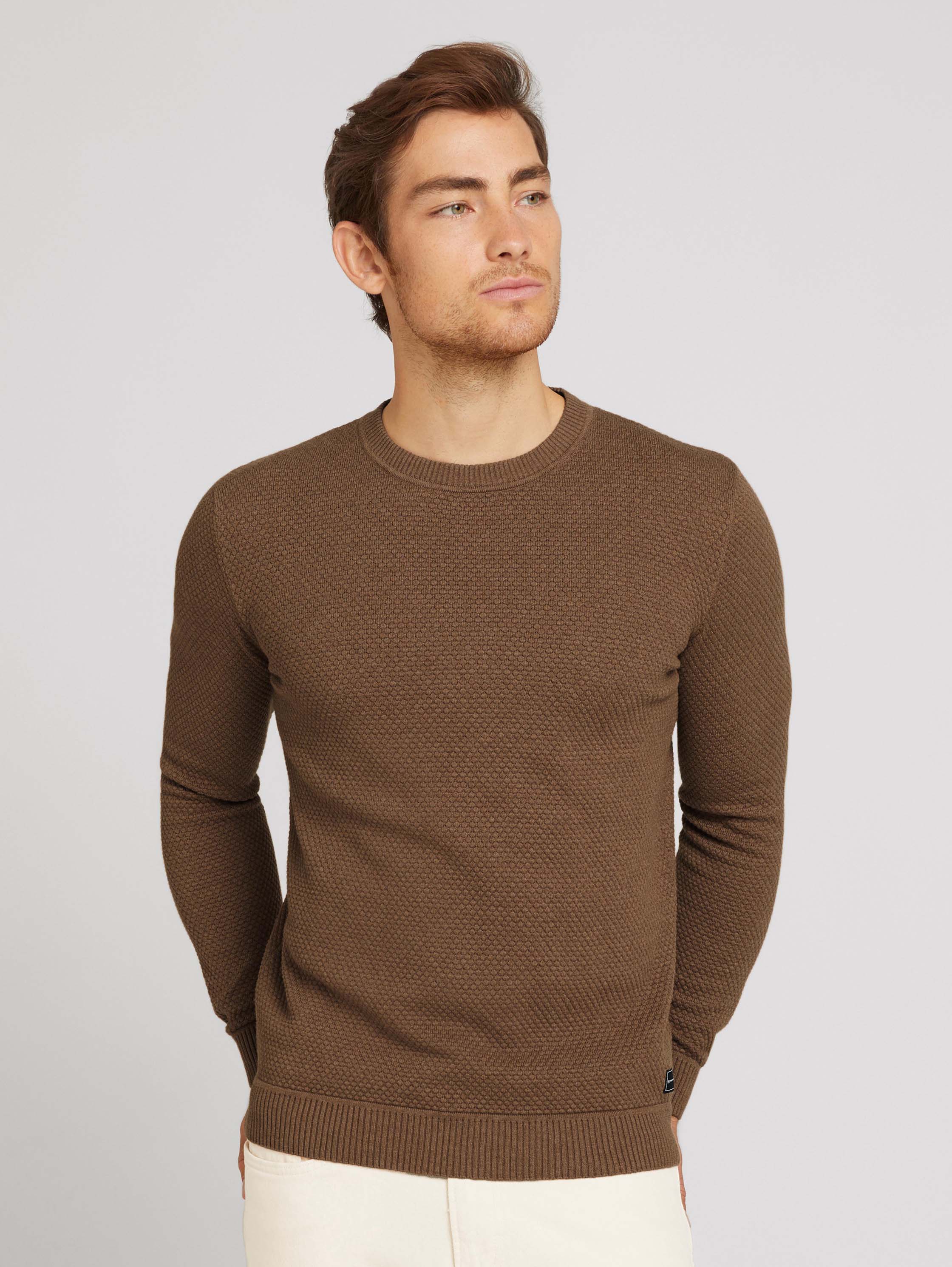 

Джемпер мужской 1026500 TOM TAILOR коричневый M, 1026500