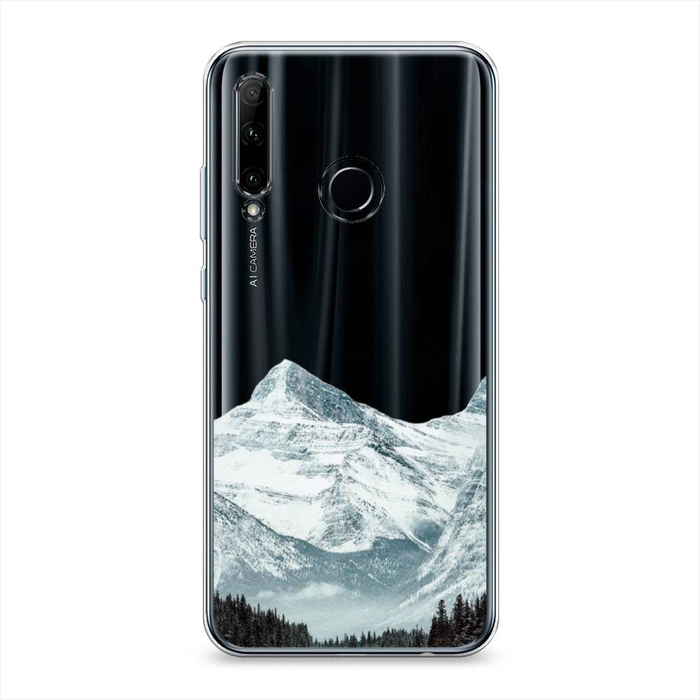 

Чехол на Honor 10i "Горы арт 1", Белый;зеленый, 68850-2
