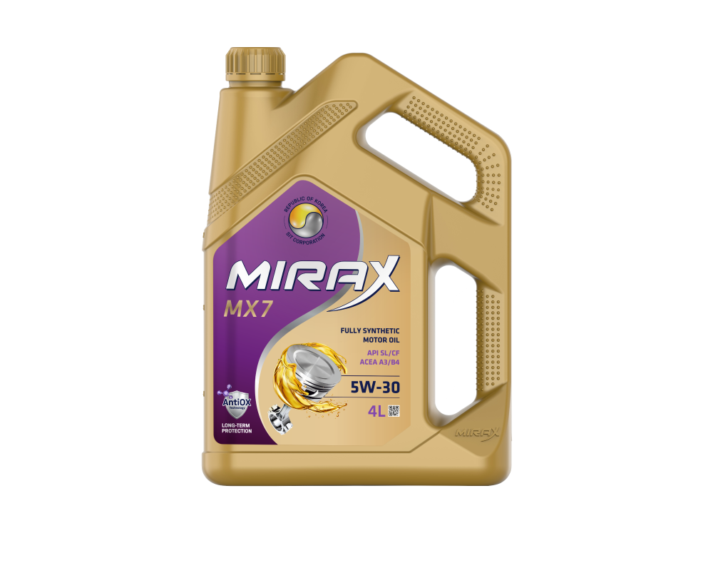 Масло моторное Mirax Mx7 Sae 5W-30 Acea A3/B4 Api Sl/Cf 4Л Акция 4+1 MIRAX 607053