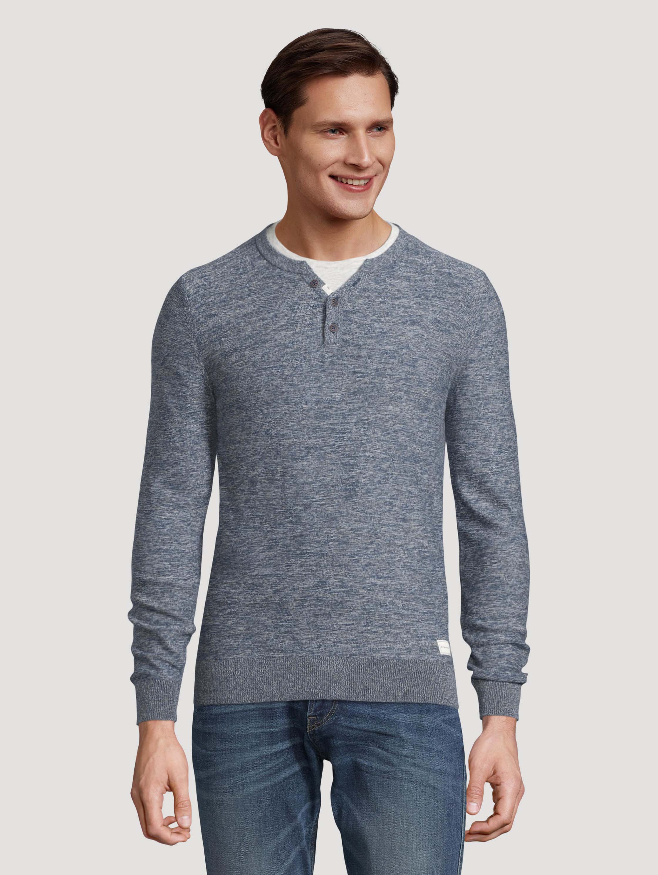 

Джемпер мужской TOM TAILOR 1029774 серый XL, 1029774