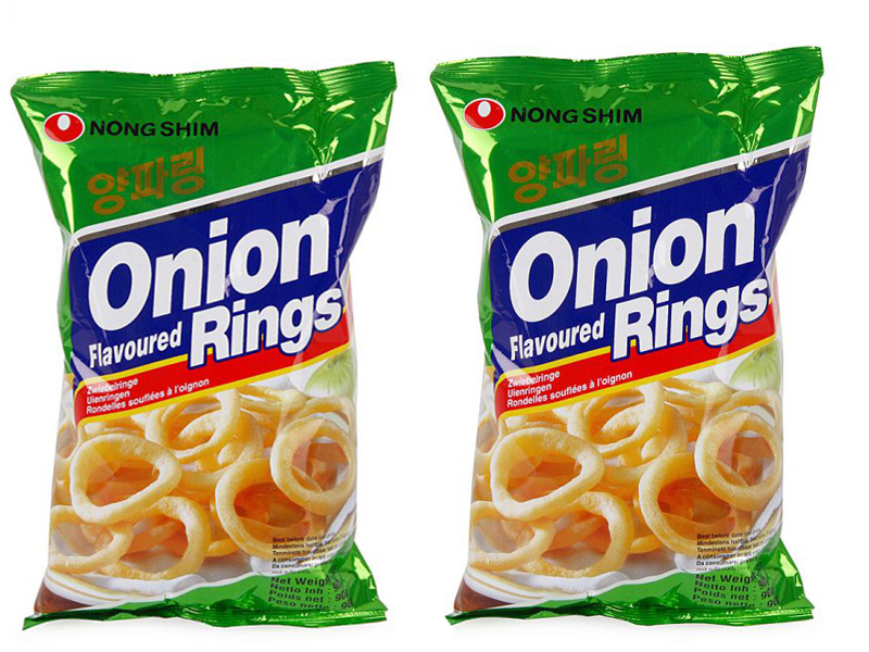 

Чипсы луковые кольца Nong Shim 40 гр 2 штуки