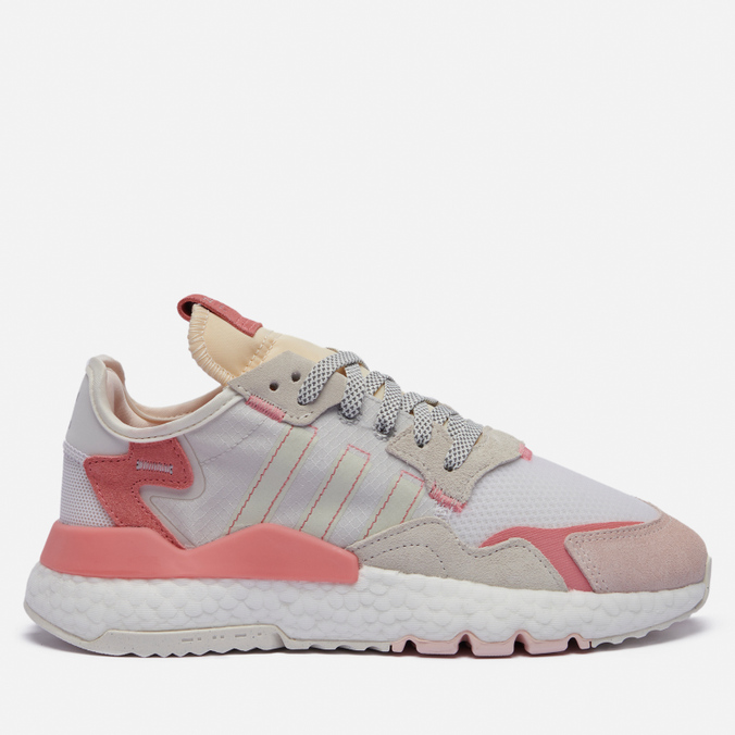 фото Кроссовки женские adidas nite jogger белые 40.5 eu