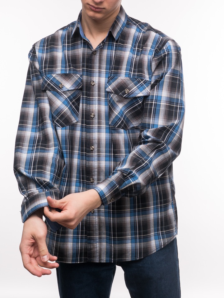 фото Рубашка мужская stronger mg-32-338 белая; серая; синяя; черная 4xl