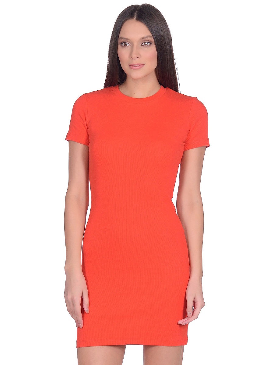 

Платье-футболка женское Modis M201W00906 красное 40/ 42, M201W00906