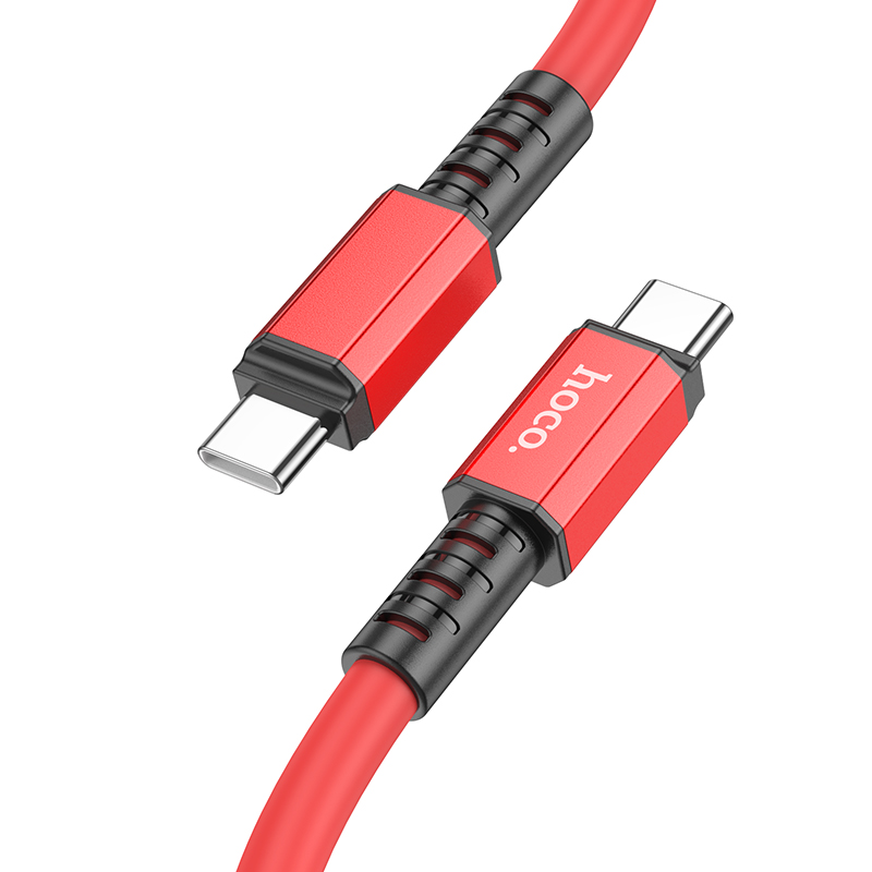 фото Кабель usb type-c - usb type-c hoco x85aa 1 м красный