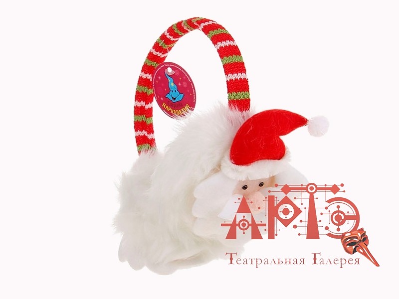 

Ободок-наушники "Дед мороз" (Цв: Белый-Красный ), SL511907