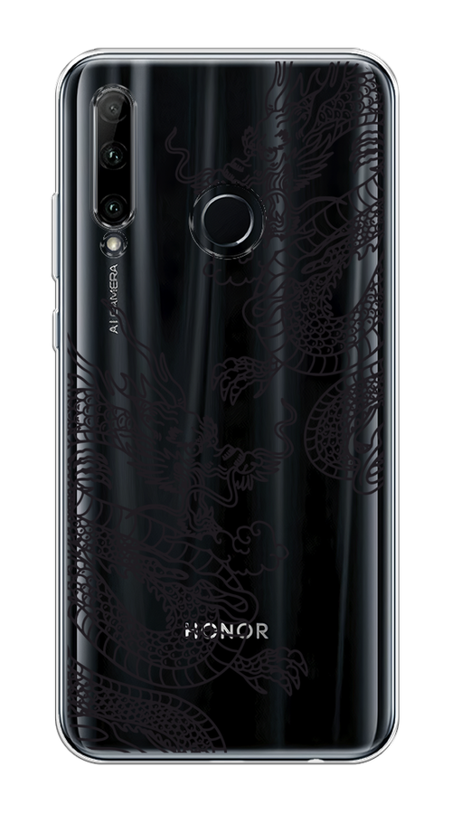 

Чехол на Honor 10i "Два китайских дракона", Серый;черный, 68950-1