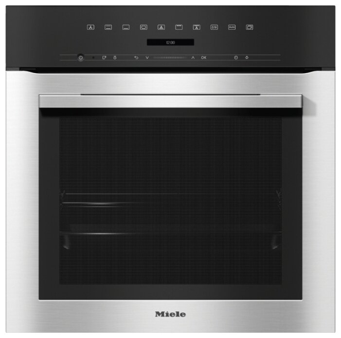 фото Встраиваемый электрический духовой шкаф miele h7164b edst/clst silver, black