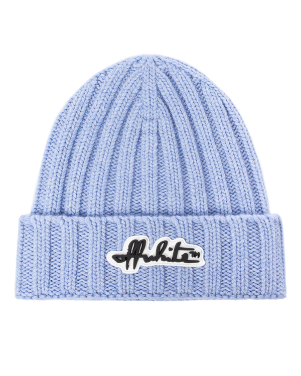 

Шапка женская OFF-WHITE OWLA008F20KNI0013610, голубой, OWLA008F20KNI0013610