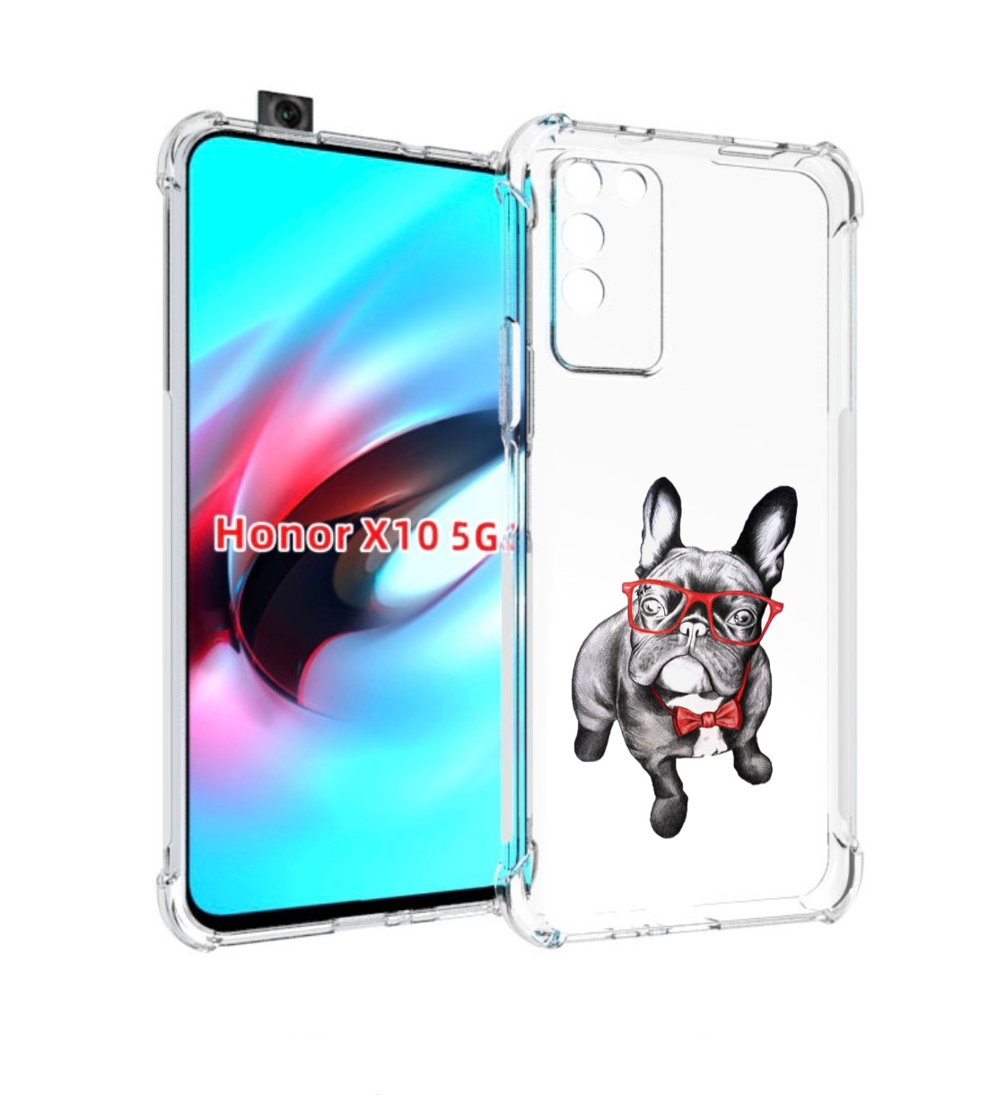 

Чехол MyPads Стильняга для Honor X10, Прозрачный, Tocco