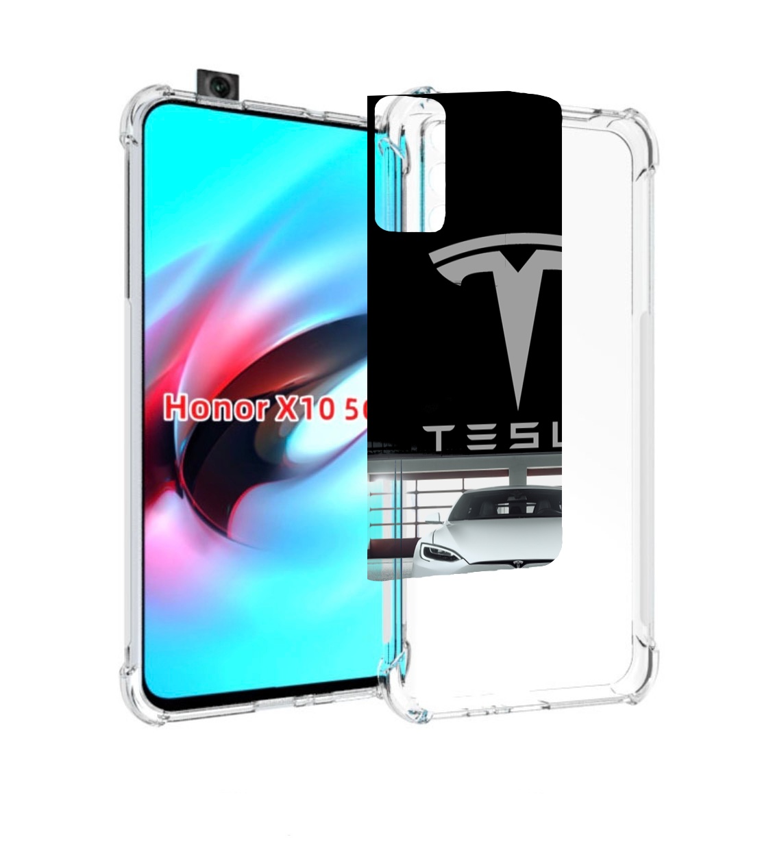 

Чехол MyPads Тесла для Honor X10, Прозрачный, Tocco