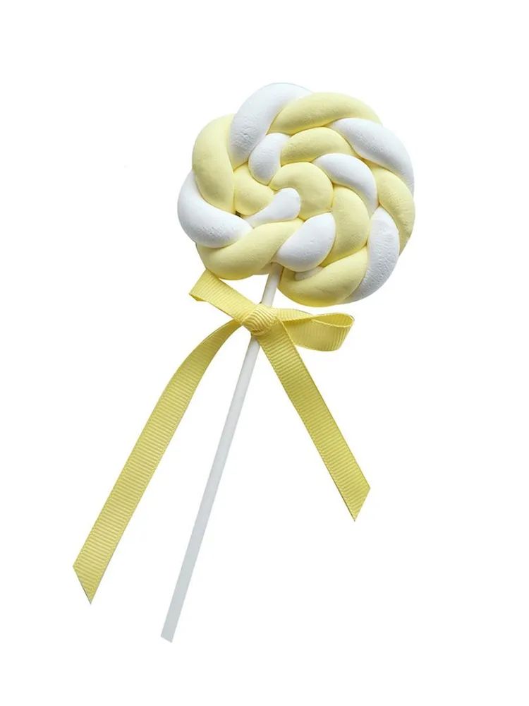 Декоративный леденец бело-желтый #ЛАКШЕРИ PHC-SWT-001