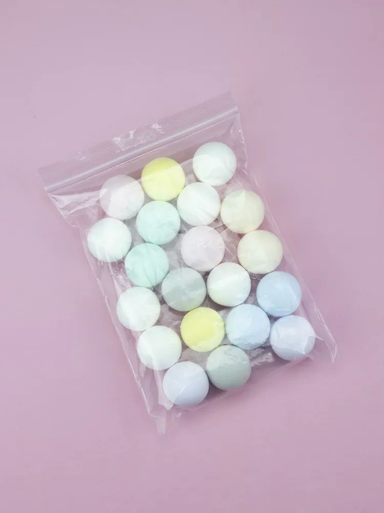Декоративные шарики разноцветные бледные набор из 20 шт. #ЛАКШЕРИ PHC-SPH-009