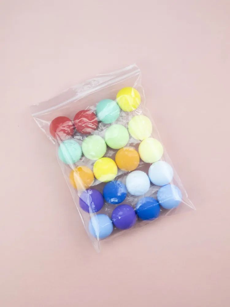 Декоративные шарики разноцветные яркие набор из 20 шт. #ЛАКШЕРИ PHC-SPH-005