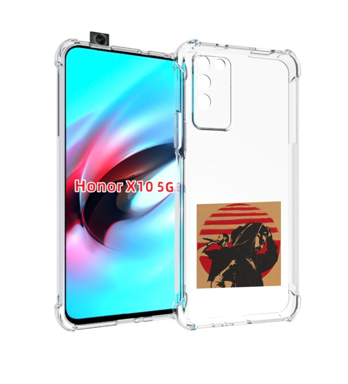 

Чехол MyPads Утопия Мияги и Энди панда для Honor X10, Прозрачный, Tocco
