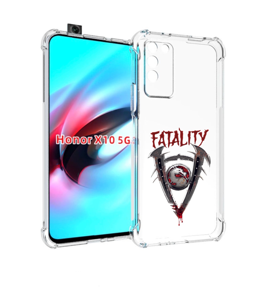 

Чехол MyPads Фаталити мужской для Honor X10, Прозрачный, Tocco