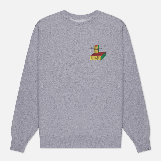 

Мужская толстовка thisisneverthat Cube Crew Neck серый, Размер XL, Cube Crew Neck