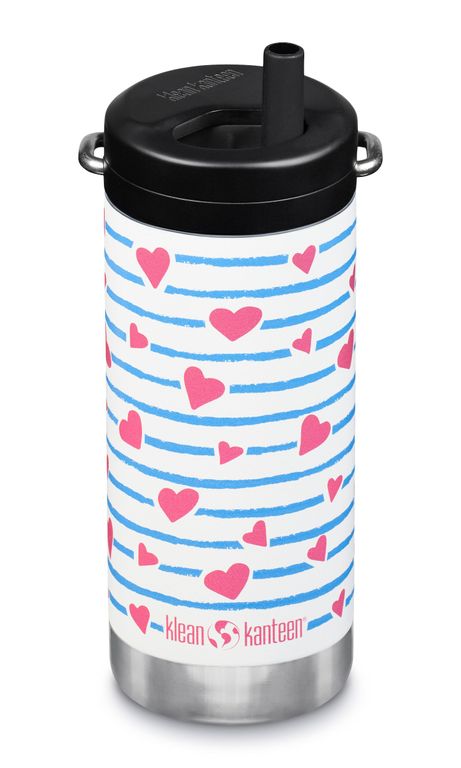 фото Термокружка klean kanteen tkwide twist cap 12oz (355 мл) heart stripe