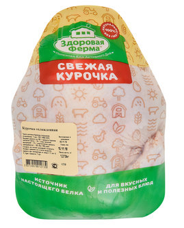 

Тушка цыпленка-бройлера Здоровая ферма охлажденная