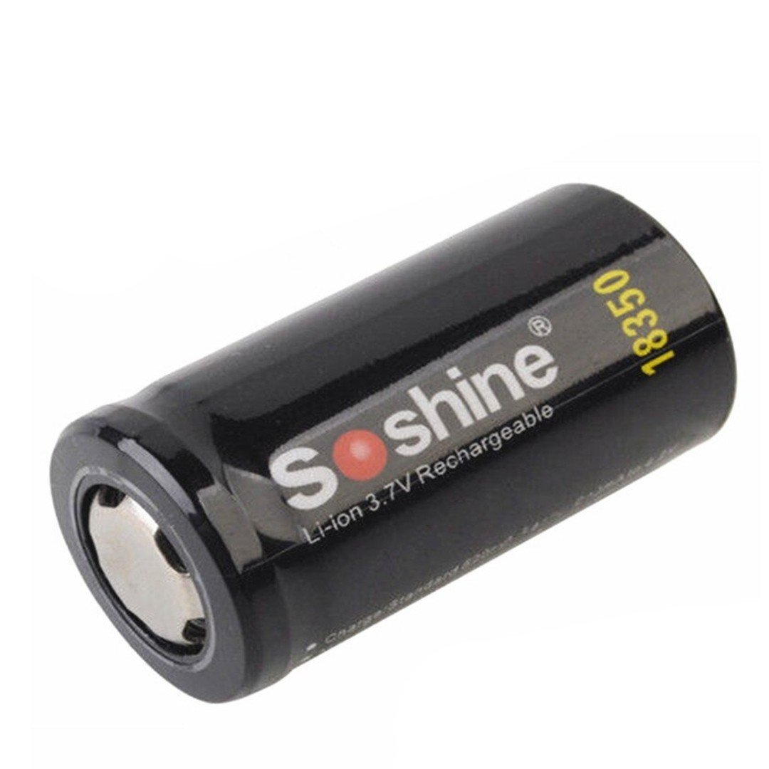 

Незащищенный аккумулятор Li-Ion Soshine 18350 1000mAh