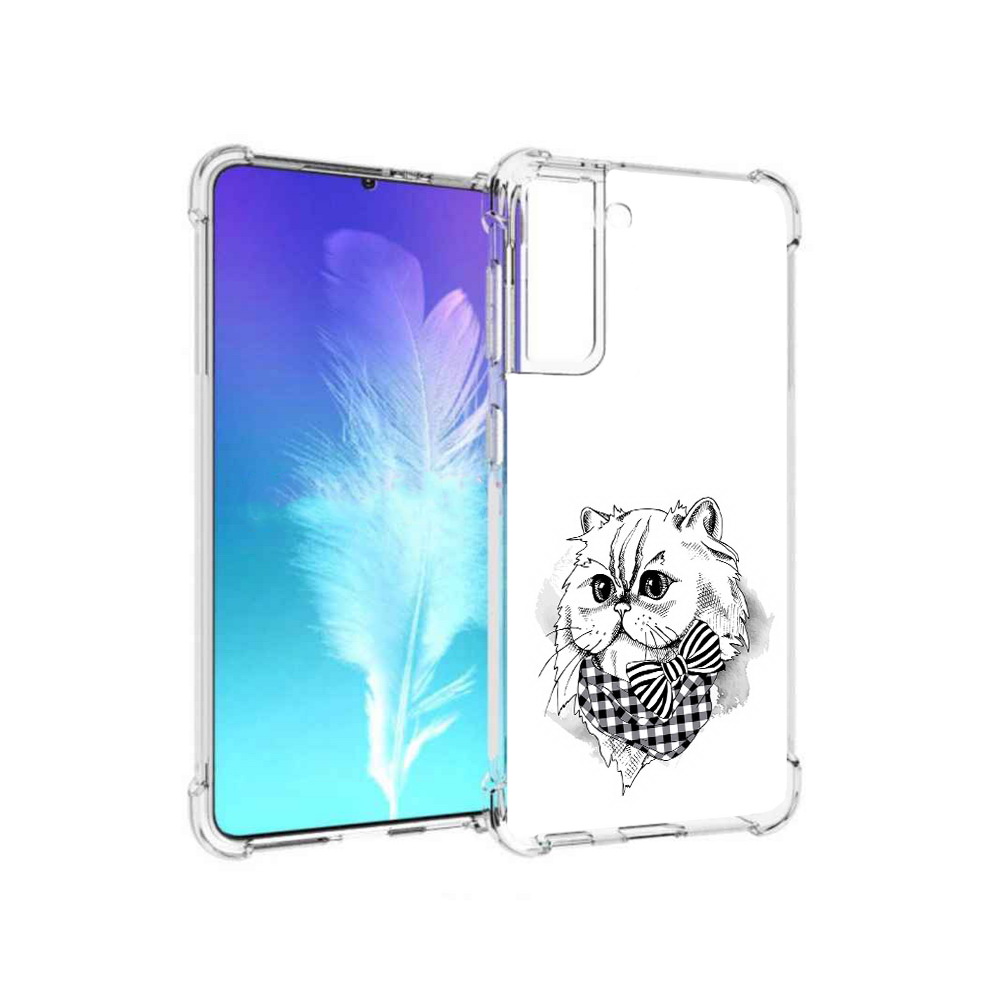 

Чехол MyPads Tocco для Samsung Galaxy S21 нарисованная красивая кошечка (PT157088.510.503), Прозрачный, Tocco