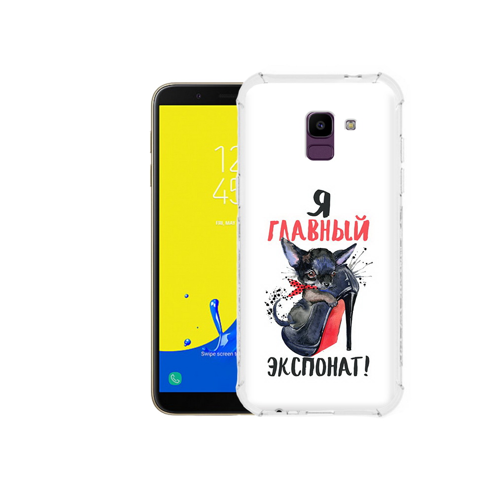 

Чехол MyPads Tocco для Samsung Galaxy J6 (2018) главный экспонат, Прозрачный, Tocco