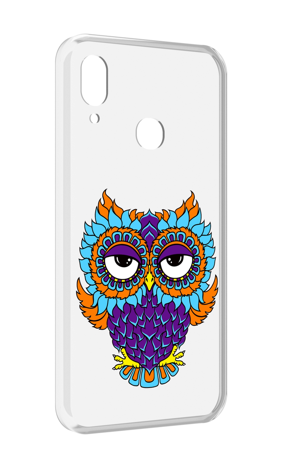 

Чехол MyPads Цветная сова для BQ BQ-6040L Magic, Прозрачный, Tocco