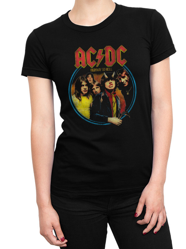 фото Футболка женская design heroes ac/dc черная 2xl