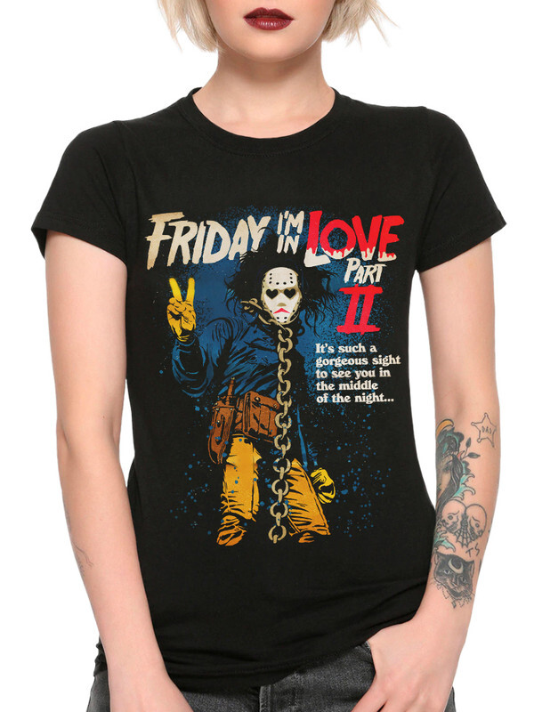 фото Футболка женская design heroes the cure - friday i'm in love черная 2xl