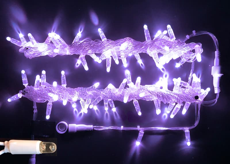 Световая гирлянда новогодняя RichLED RL_RL-S10C-220V-CT_V 10 м фиолетовый