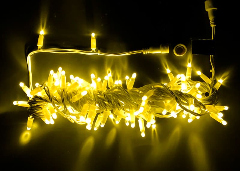 Световая гирлянда новогодняя RichLED RL_RL-S10C-24V-CT_Y 10 м желтый