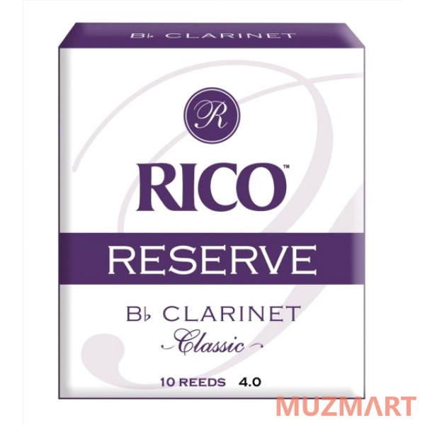 фото Rico rct1040 reserve classic №4 трости для кларнета bb 10 шт.