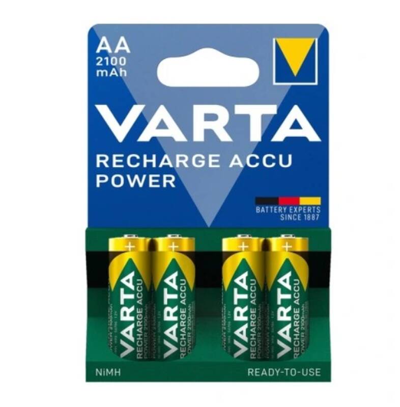 Аккумулятор VARTA R2U Ready To Use Ni-MH AA 2100 mAh 4 шт 750₽